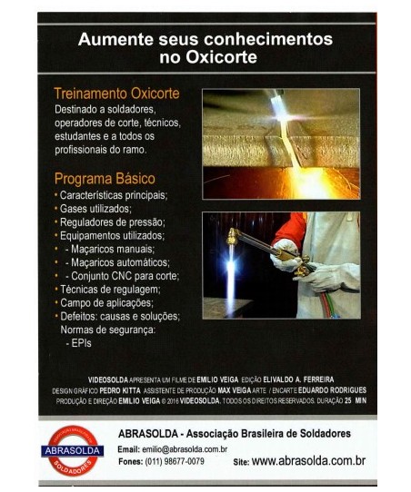 DVD Curso de Solda OXICORTE...