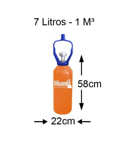 Cilindro de hélio 7 L (1...