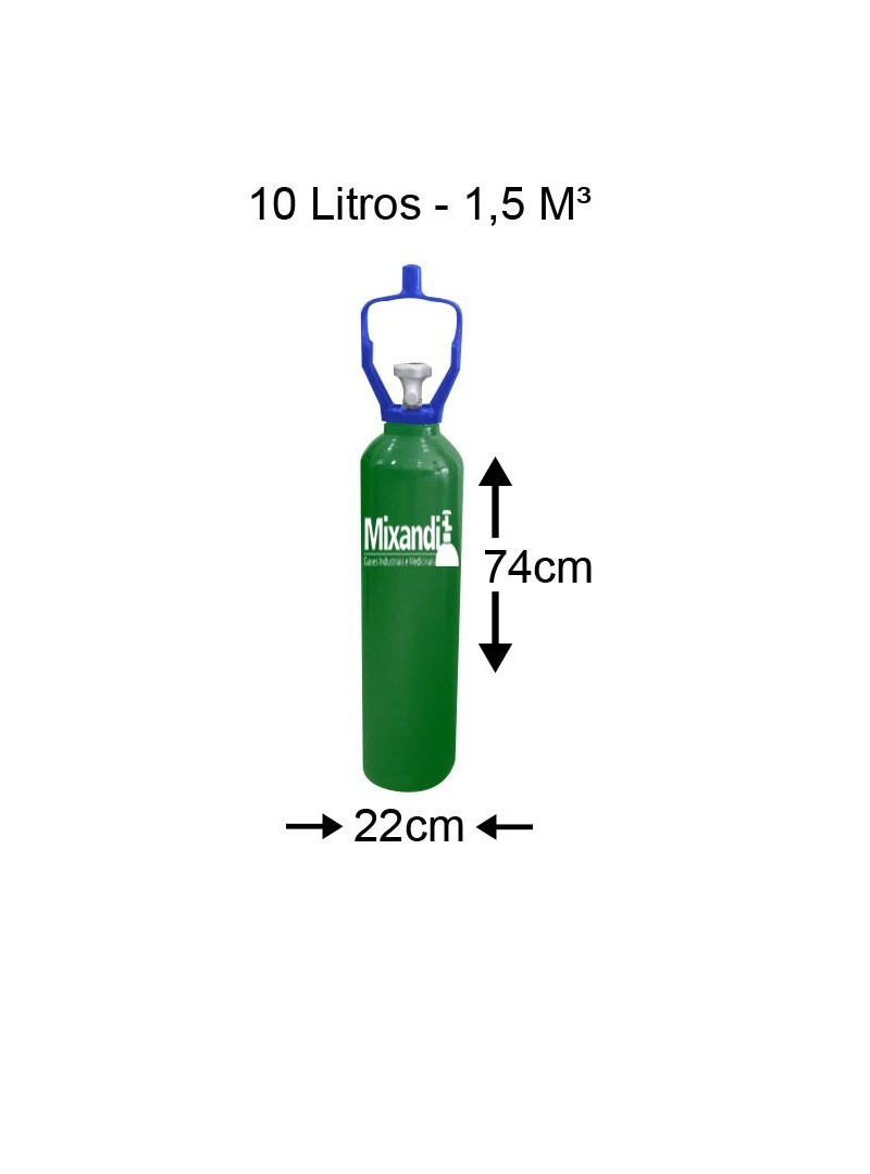 Cilindro para Ar Comprimido Medicinal -50L - Loja Especializada em Cilindro  de Gás